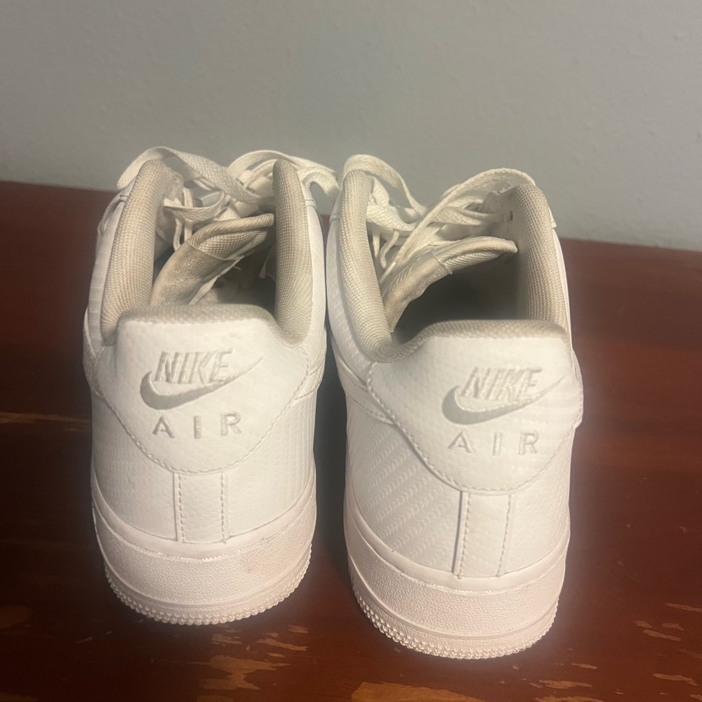 Nike Air Force 1 White Sneakers - Picture 4 of 7